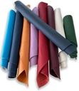 IPEA 1 kg Chutes de Cuir Colorés - Découpes Colorés de Vraie Cuir de Couleurs Mélangées en Tailles Aléatoires - Pièces de Cuir de Formes variées - Restes de Production Artisanale - Additional Image