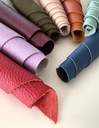IPEA 1 kg Chutes de Cuir Colorés - Découpes Colorés de Vraie Cuir de Couleurs Mélangées en Tailles Aléatoires - Pièces de Cuir de Formes variées - Restes de Production Artisanale - Additional Image
