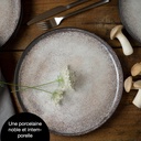 Moritz & Moritz VIDA Beige Dinner Plates for 6 People Porcelain Dishwasher and Microwave Safe Set of 6 - Additional Image