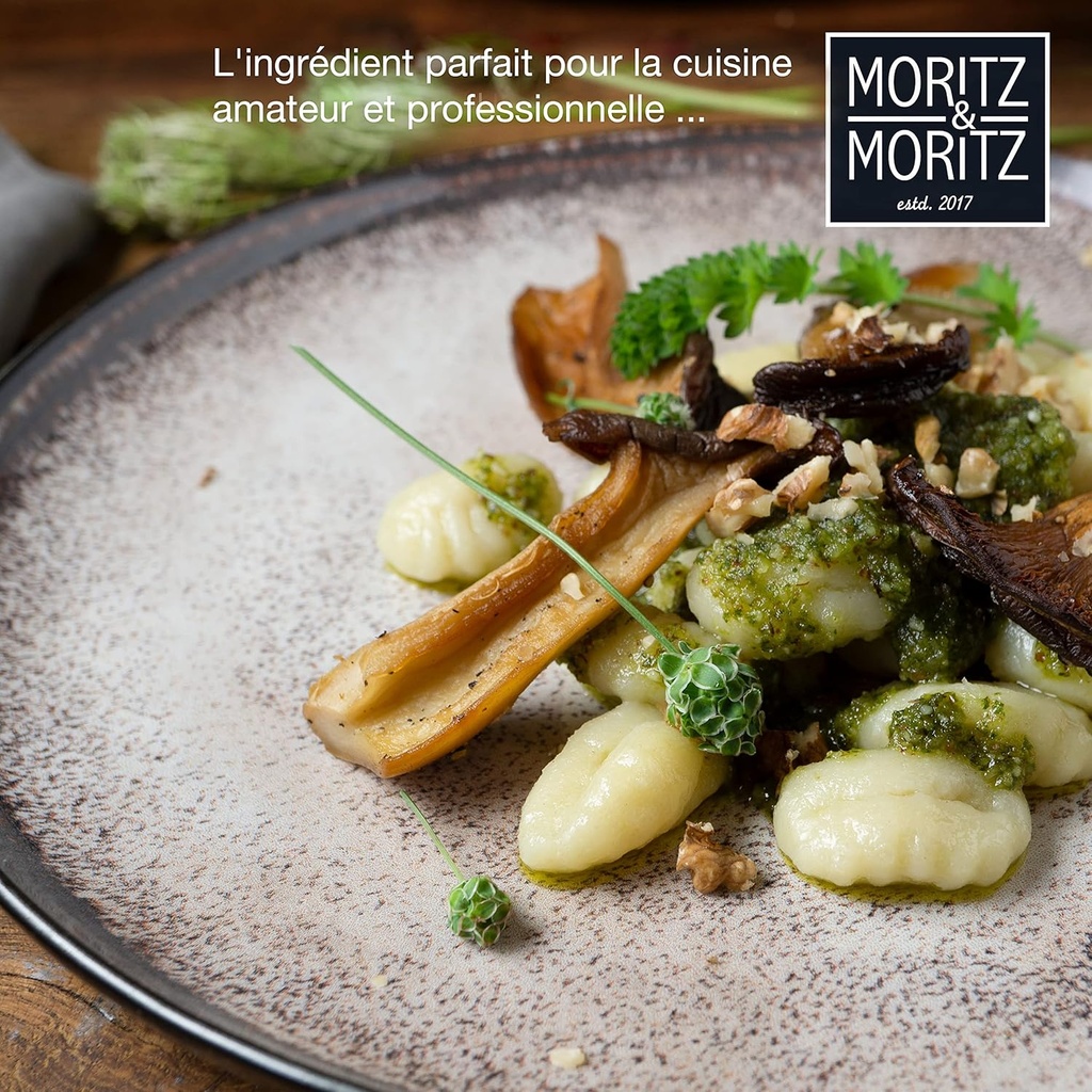 Moritz & Moritz VIDA Beige Dinner Plates for 6 People Porcelain Dishwasher and Microwave Safe Set of 6 - Additional Image