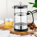 MAISITOO French Press Coffee Maker, 1000 ml French Glass Coffee Press, Heat Resistant Glass Tea Machine with Easy Clean Filters(Black) - Additional Image