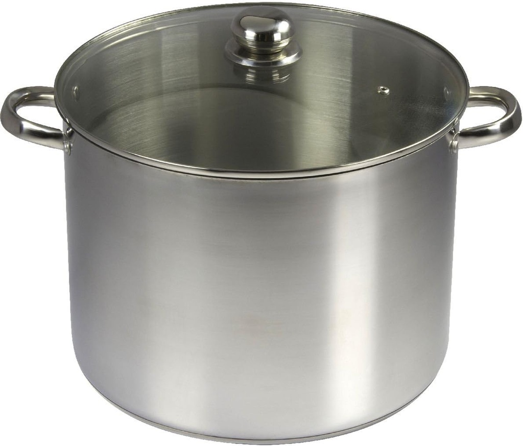 Baumalu 342684 Catering Stock Pot with Lid 19 L Diameter 32 cm Stainless Steel Silver - Additional Image