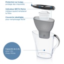 BRITA Marella Cool Filter Jug - Grey (2.4L) + 3 Maxtra PRO ALL-IN-1 Filters - (SIOC) Sustainable Packaging - Additional Image