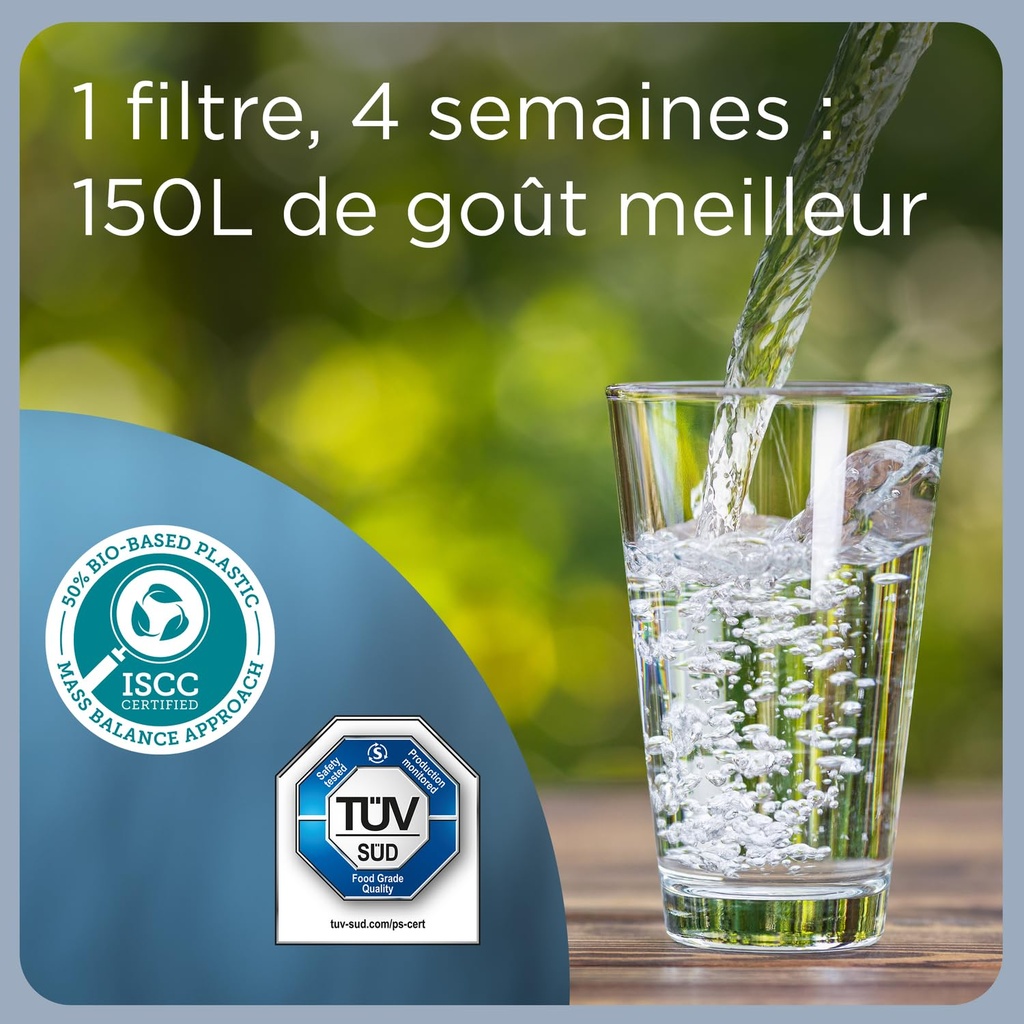 BRITA Marella Cool Filter Jug - Grey (2.4L) + 3 Maxtra PRO ALL-IN-1 Filters - (SIOC) Sustainable Packaging - Additional Image