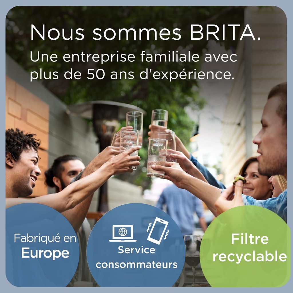 BRITA Marella Cool Filter Jug - Grey (2.4L) + 3 Maxtra PRO ALL-IN-1 Filters - (SIOC) Sustainable Packaging - Additional Image