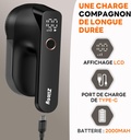 Ziitty Electric Pill Shaver LCD Display, Rechargeable Type-C Cable, 3 Adjustable Power Levels, 6 Blades Head for Lush, Ideal for Clothing, Sofa, Covers, Curtains Black - Additional Image