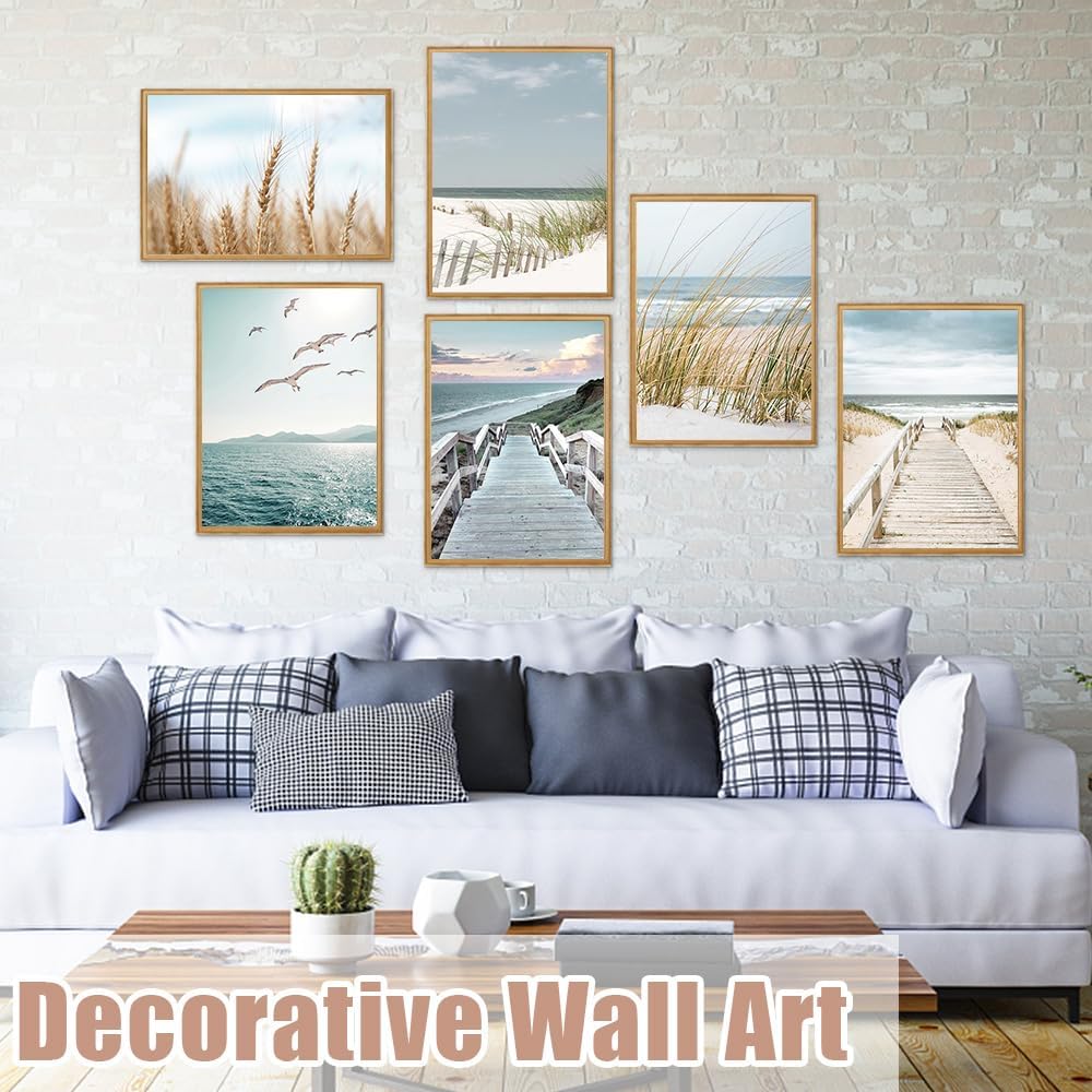 CAREDGO 6 x Modern Wall Decoration, Wall Posters, Bedroom Wall Posters, Modern Aesthetic Art Posters, Minimalist Pictures Without Frame for Home, Office - Additional Image