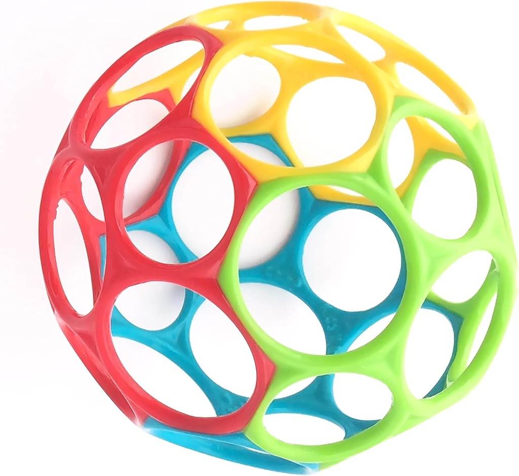 Bright Starts, Oball Classic, Flexible Easy Handling Ball, Sensory Activity Toy for Kids of All Ages, Multi-Color - Additional Image
