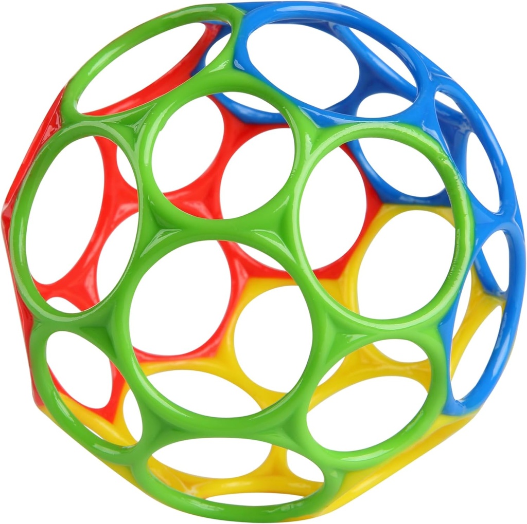 Bright Starts, Oball Classic, Flexible Easy Handling Ball, Sensory Activity Toy for Kids of All Ages, Multi-Color - Additional Image