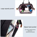 Diaper Bag, Large Capacity Water Resistant Portable Backpack with Adjustable Straps, Maternity Diaper Bag with Bottle Compartment for Mom and Dad, Blue, One Size - Additional Image