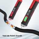KAIWEETS Contactless AC Voltage Tester, Voltage Detector with Percent Voltage Display, Electric Test Pen, Dual Sensitivity 12~1000V/70~1000V HT100s - Additional Image