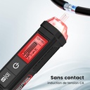 KAIWEETS Contactless AC Voltage Tester, Voltage Detector with Percent Voltage Display, Electric Test Pen, Dual Sensitivity 12~1000V/70~1000V HT100s - Additional Image