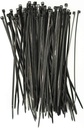 ERKO 100 Pieces Professional Cable Ties 100 x 2.5 mm Cable Tie Handle Black Color Temperature Resistant 100 x 2,5 mm - 100 pièces Noir - Additional Image
