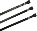 ERKO 100 Pieces Professional Cable Ties 100 x 2.5 mm Cable Tie Handle Black Color Temperature Resistant 100 x 2,5 mm - 100 pièces Noir - Additional Image