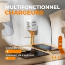 TESSAN Universal Plug Adapter, Universal Travel Adapter with 2 USB and 3 Type C, International Travel Accessories France to USA English Thailand Australia China Japan - Additional Image