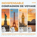 TESSAN Universal Plug Adapter, Universal Travel Adapter with 2 USB and 3 Type C, International Travel Accessories France to USA English Thailand Australia China Japan - Additional Image