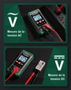 TESMEN TM-510 Digital Multimeter, Electric Tester 4000 Counts, Professional Multimeter, Intelligent Measurement, Auto-Ranging Voltmeter, AC/DC Voltage Measurement, Resistance, Continuity – Green - Additional Image