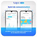 Tapo WiFi Connected Socket, Consumption Tracking, 16A Type E, Compatible with Alexa and Google Home, Control Radiator, Heating, Energy Saving, Voice Control, Tapo P110(FR) - Additional Image