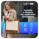 Tapo WiFi Connected Socket, Consumption Tracking, 16A Type E, Compatible with Alexa and Google Home, Control Radiator, Heating, Energy Saving, Voice Control, Tapo P110(FR) - Additional Image