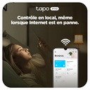 Tapo WiFi Connected Socket, Consumption Tracking, 16A Type E, Compatible with Alexa and Google Home, Control Radiator, Heating, Energy Saving, Voice Control, Tapo P110(FR) - Additional Image