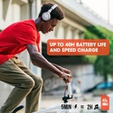JBL TUNE 510BT - Wireless On-Ear Headphones - Equipped with Bluetooth Technology - Multi-Point Connection - Lightweight, Comfortable and Foldable - Up to 40 Hours of Listening - Black - Additional Image