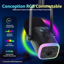 FIFINE USB/XLR Streaming Microphone Gaming for PC PS4 PS5, RGB Cardioid Dynamic Microphone with Stand, for Mixer Sound Cards, for Gaming, Podcasting, Broadcasting, Voice Recording - Additional Image