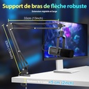FIFINE USB/XLR Streaming Microphone Gaming for PC PS4 PS5, RGB Cardioid Dynamic Microphone with Stand, for Mixer Sound Cards, for Gaming, Podcasting, Broadcasting, Voice Recording - Additional Image
