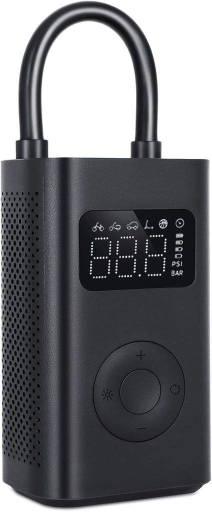 Mi Air Pump 2, Mijia Portable Air Compressor 2nd, Electric Car Tyre Inflator, Portable Pump Compressors 150PSI Lamp LED Torch, 2000mAh Charge Pump for Car, Bicycle, Motorcycle, Scoot, Ball - Additional Image