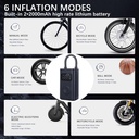 Mi Air Pump 2, Mijia Portable Air Compressor 2nd, Electric Car Tyre Inflator, Portable Pump Compressors 150PSI Lamp LED Torch, 2000mAh Charge Pump for Car, Bicycle, Motorcycle, Scoot, Ball - Additional Image