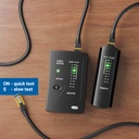 deleyCON Network Cable Tester RJ11 RJ12 RJ45 ISDN LAN Network Cable Patch Cables CAT6 CAT7 CAT8 Cable Tester Cord Tester Wiring Tester – Black - Additional Image