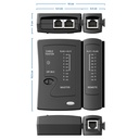 deleyCON Network Cable Tester RJ11 RJ12 RJ45 ISDN LAN Network Cable Patch Cables CAT6 CAT7 CAT8 Cable Tester Cord Tester Wiring Tester – Black - Additional Image
