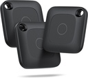Hoxe 3 Pcs Object Locator Tracker, Air Tracker Tag Compatible with Locate App (iOS Only), 100dB Beep, Global Tracking, Replaceable Battery, Tracer for Keys/Suitcase/Bags and More, 3 Pieces - Additional Image
