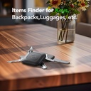 Hoxe 3 Pcs Object Locator Tracker, Air Tracker Tag Compatible with Locate App (iOS Only), 100dB Beep, Global Tracking, Replaceable Battery, Tracer for Keys/Suitcase/Bags and More, 3 Pieces - Additional Image