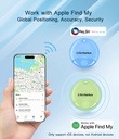 Ultrbeka Air Tag Item Locator Tags 1 Pack, Works for Apple Locate (iOS Only), Replaceable Battery, IP67 Waterproof, for Suitcases/Keys Purple (Does Not Support Android) - Additional Image