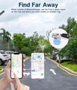 Ultrbeka Air Tag Item Locator Tags 1 Pack, Works for Apple Locate (iOS Only), Replaceable Battery, IP67 Waterproof, for Suitcases/Keys Purple (Does Not Support Android) - Additional Image