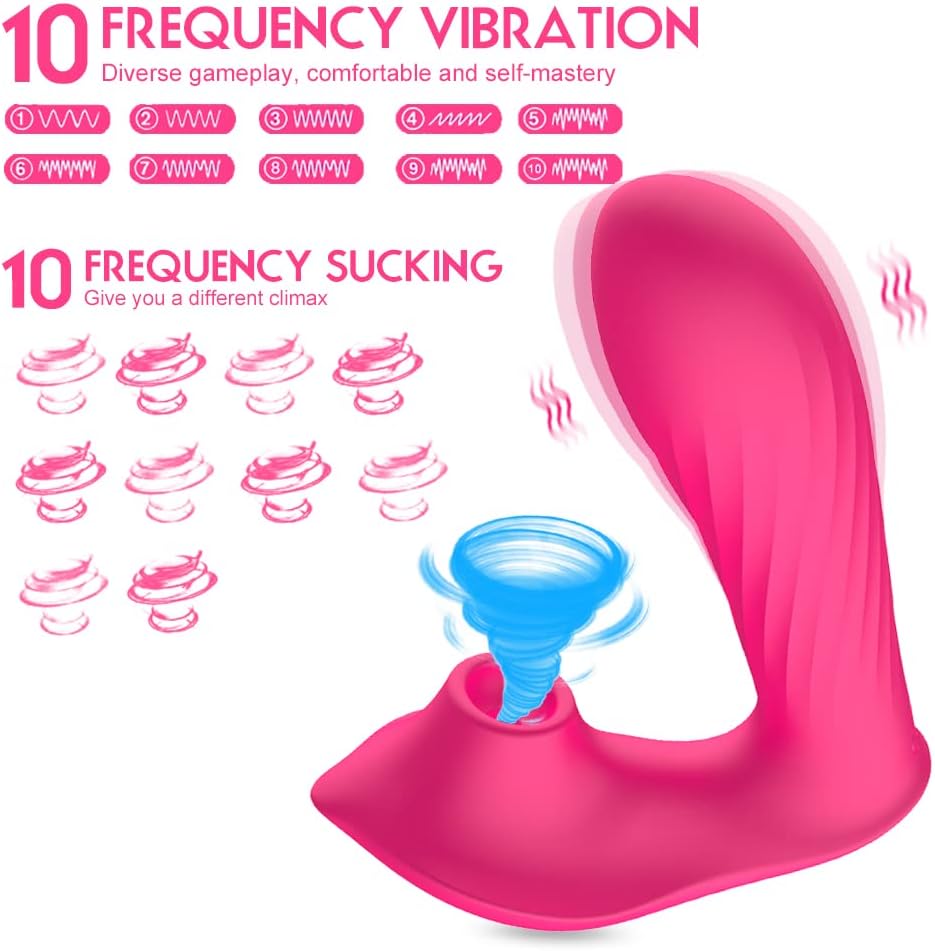 Vibrator, powerful clitoral woman, sex toy woman 10 x 10 modes vibrator female clitoral sex toys woman sex toy pleasure woman clitoral stimulator female dildo (17.20 cm) - Additional Image