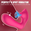 Vibrator, powerful clitoral woman, sex toy woman 10 x 10 modes vibrator female clitoral sex toys woman sex toy pleasure woman clitoral stimulator female dildo (17.20 cm) - Additional Image