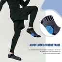 Niofind Men's Socks, Short Socks for Men and Women, Pack of 6 Pairs of Men's Sports Socks, Breathable and Sweat-wicking Cotton Socks for Running, Work, Hiking - Additional Image