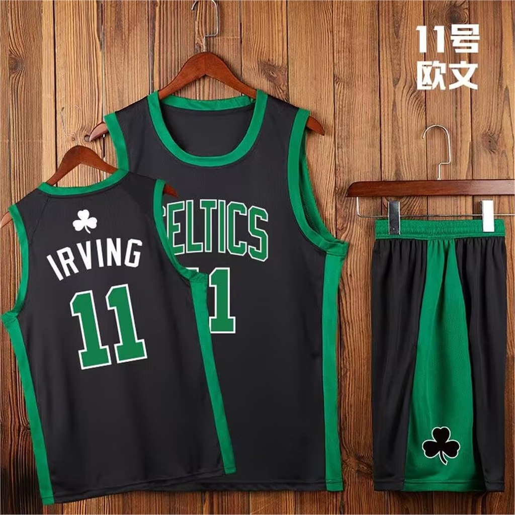 11#Basketball Jersey Set Kids Fans Jersey Boys Sportswear Basketball Vest Sleeveless Tops and Shorts Sports Set Tracksuit Summer Gifts for Boys Grils - Additional Image