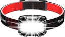 Blukar Rechargeable Headlamp, 2000LM Super Bright Waterproof Lightweight Powerful LED Head Torch with Red Indicator, 8 Lighting Modes, Motion Sensor, 30H Battery Life for Running/Emergency - Additional Image
