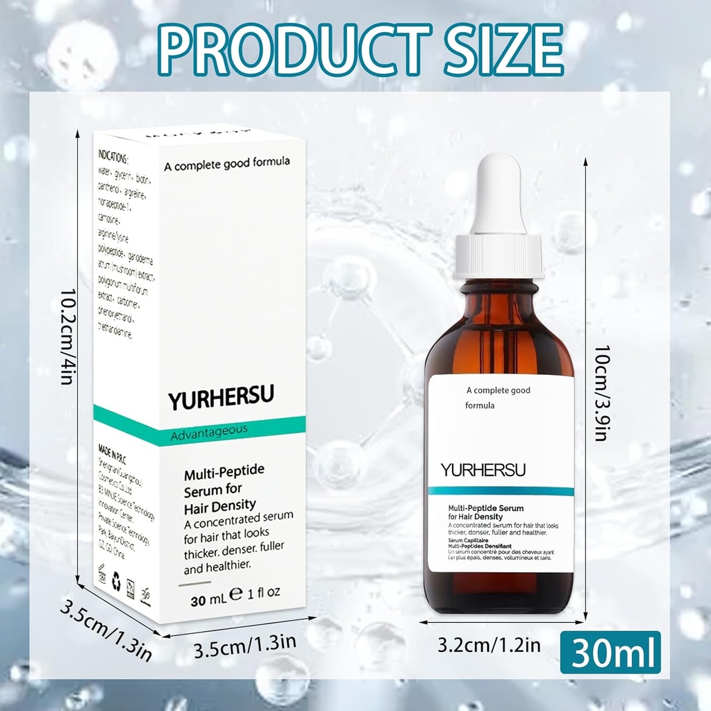 Multi-Peptide Serum for Hair Density 30ml Multi-Peptide Serum for Hair Density Hair Growth Serum for Men and Women For Hair Growth - Additional Image