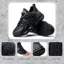 GemChve Safety Shoes Men Lightweight Breathable Women's Safety Sneakers Steel Toe Cap Non-Slip Comfortable Work Shoes 3-12 UK - Additional Image