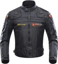 BORLENI Motorcycle Jacket, Motorcycle Jacket 4 Season Protective Gear Motorcycle Windproof with 5 Protectors Motorcycle Clothing for Men and Women, Black, L - Additional Image