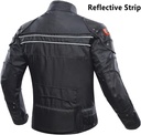 BORLENI Motorcycle Jacket, Motorcycle Jacket 4 Season Protective Gear Motorcycle Windproof with 5 Protectors Motorcycle Clothing for Men and Women, Black, L - Additional Image