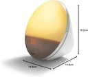 Philips Alarm Clock Radio Light with Night Light Function and Night Guide, USB Port (Model HF3531/01) - Additional Image