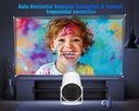 Mini Projector with Android 11, Mini Video Projector HY300 200ANS1 8000Lumens, 4K WiFi 6 Bluetooth 5.0, 180° Cinema Projector Can Rotate for TV Stick - Additional Image