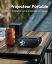 Projector, ELEPHAS 2024 WiFi Mini Projector Full HD 1080P, 15000 Lux Portable Projector Compatible with iOS/Android/Smartphone/Tablet/PC/TV Stick/USB (Tripod Included) - Additional Image