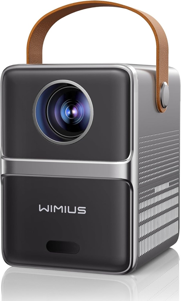 Mini Projector【Electric Focus】 18000 Lumens WiFi Bluetooth WiMiUS Portable Projector Video Projector 1080P FHD Supported, Overhead Projector 4K WiFi Zoom 50% Home Cinema for Phone/HDMI/AV/USB - Additional Image