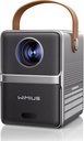 Mini Projector【Electric Focus】 18000 Lumens WiFi Bluetooth WiMiUS Portable Projector Video Projector 1080P FHD Supported, Overhead Projector 4K WiFi Zoom 50% Home Cinema for Phone/HDMI/AV/USB - Additional Image