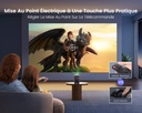 Mini Projector【Electric Focus】 18000 Lumens WiFi Bluetooth WiMiUS Portable Projector Video Projector 1080P FHD Supported, Overhead Projector 4K WiFi Zoom 50% Home Cinema for Phone/HDMI/AV/USB - Additional Image